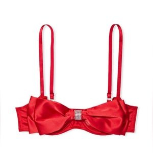 Victoria's Secret Red Satin Bra